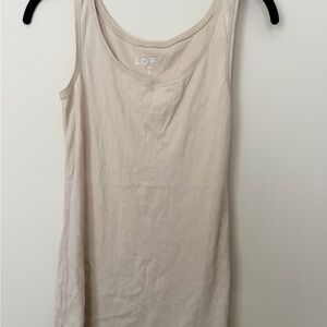 LOFT Women's Beige Tank Top